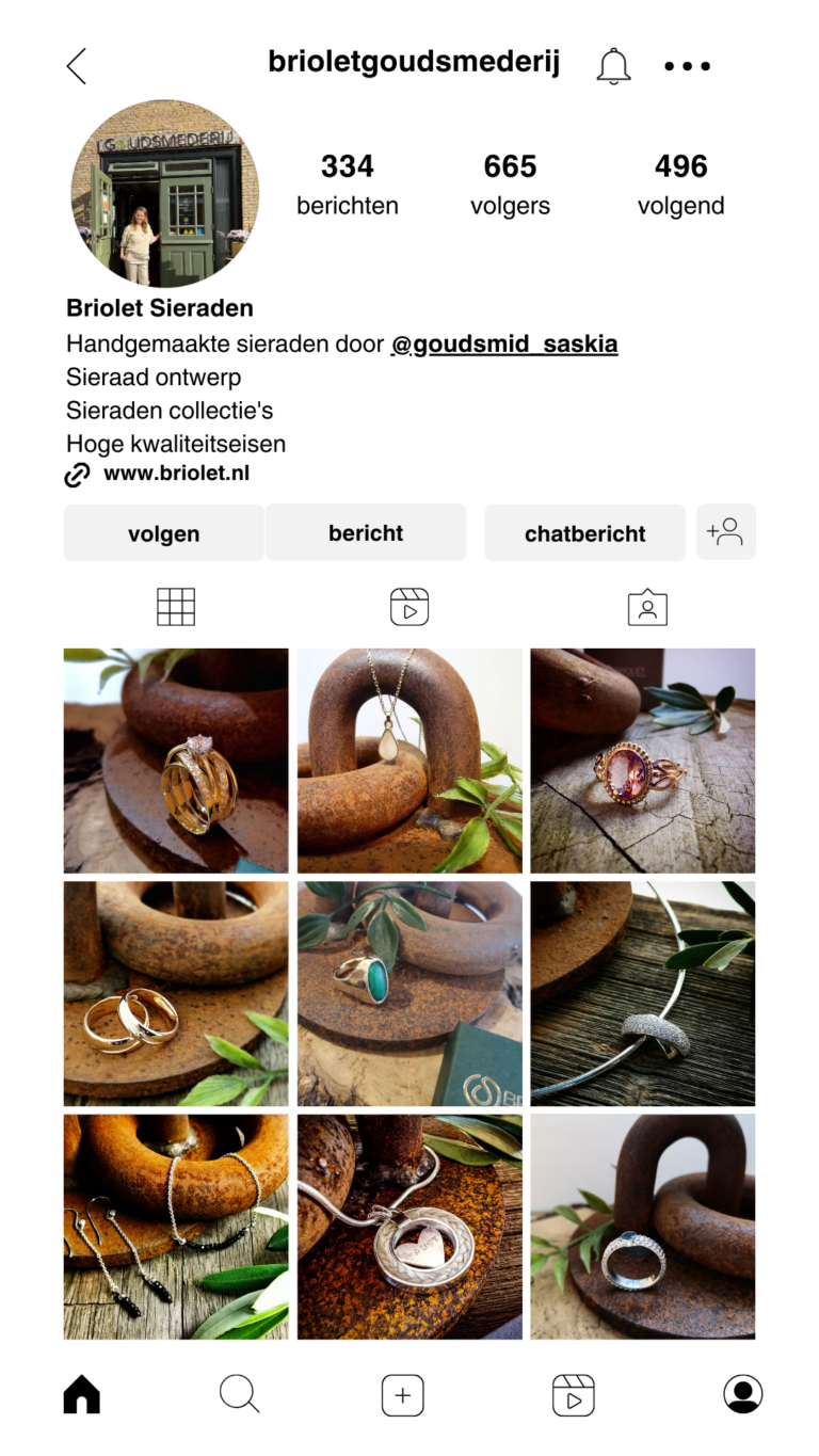 Instagram Homepage Briolet Portfolio